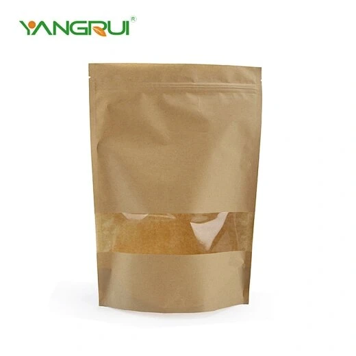 Brown Kraft Food Packaging Paper Bags with Window Brown Kraft Food Packaging Paper Bags with Window