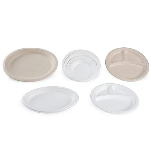 Wholesale 100% Compostable Sugarcane Bagasse Round Plate Wholesale 100% Compostable Sugarcane Bagasse Round Plate